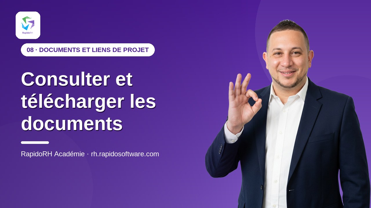 Tutoriel vidéo RapidoRH — Consulter et télécharger les documents : vignette de la vidéo
